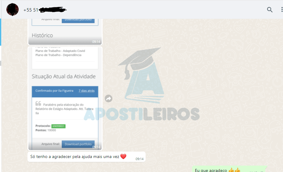 Apostileiros é confiável - Portfólio Exclusivo Unopar Nota Máxima