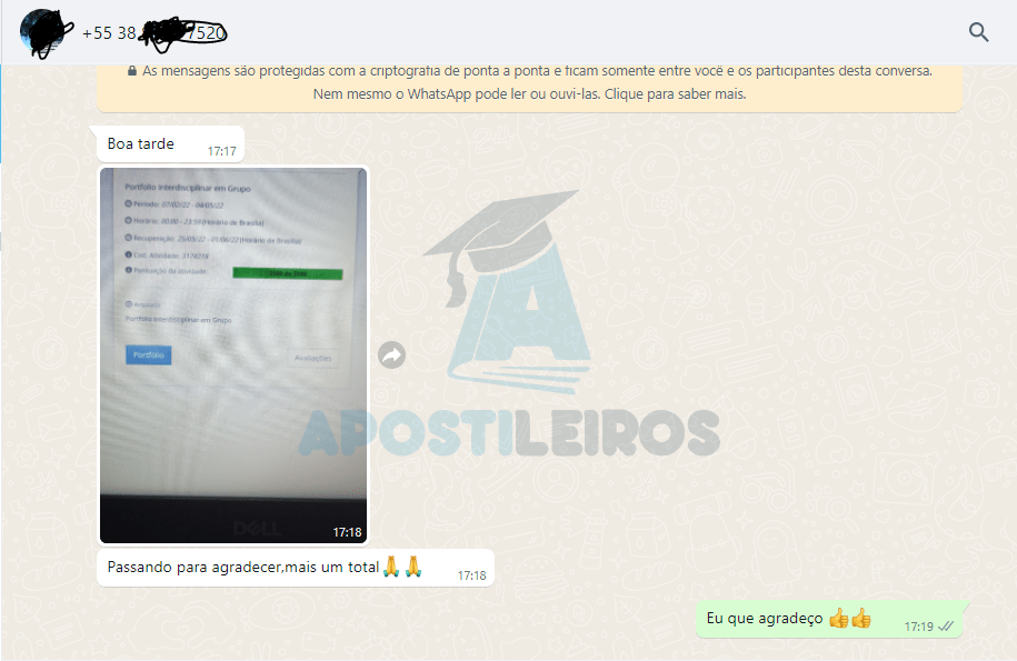 Portfólio Unopar Anhanguera Pitágoras Nota Máxima