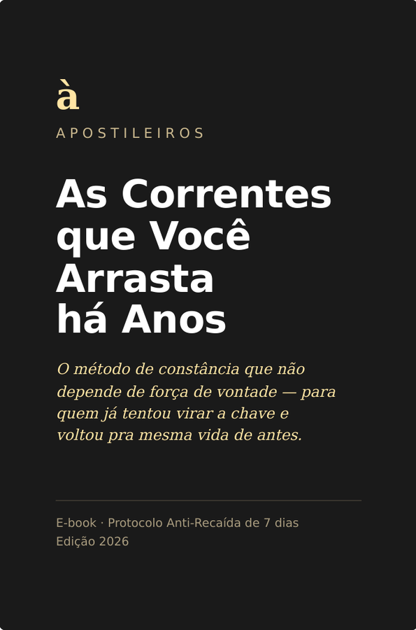 Capa do e-book As Correntes que Você Arrasta há Anos