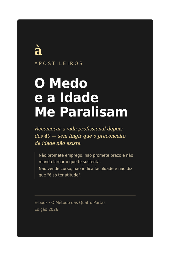 Capa do e-book O Medo e a Idade Me Paralisam