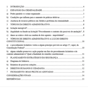 Portfólio Cidade Jubaba Caos Crise Segurança Pública