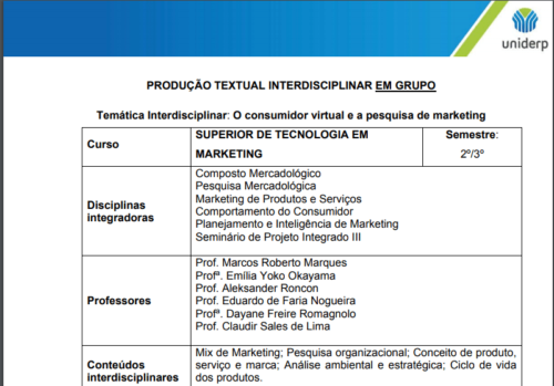 Portfólio Consumidor Virtual
