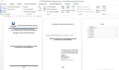 Portfólio Análise de um projeto de expansão e outras alternativas de investimentos