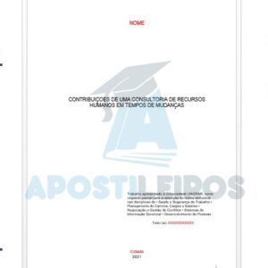 Portfólio Unopar Contribuições de uma Consultoria de Recursos Humanos em tempos de mudanças