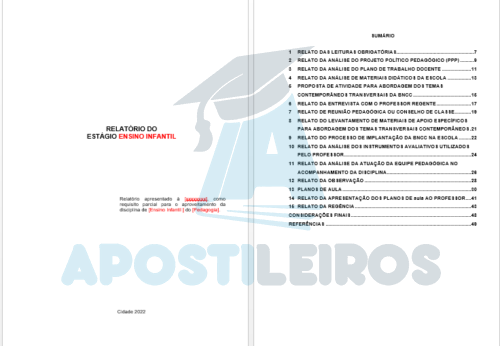 Relatório de Estágio I Educação infantil (Pedagogia) - Imagem 2