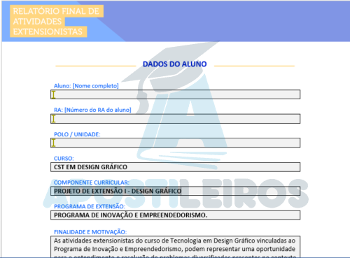 Projeto de Extensão I - Design Gráfico
