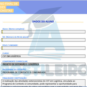 Projeto de Extensão I - Logística