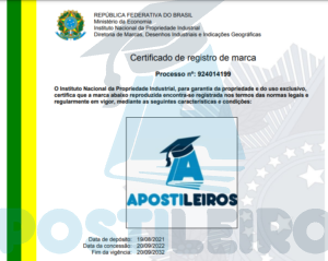 Apostileiros é confiável - marca registrada