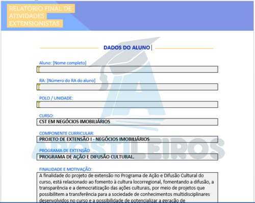 Projeto de Extensão I - Negócios imobiliários