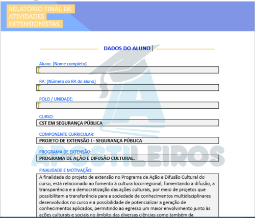 Projeto de Extensão I - Segurança Pública