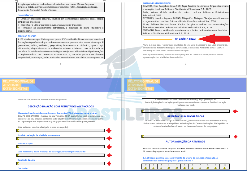 Como preencer o projeto de extensao
