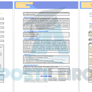PROJETO DE EXTENSÃO II - EDUCAÇÃO FÍSICA - LICENCIATURA