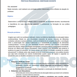 Práticas Pedagógicas Identidade Docente 2025